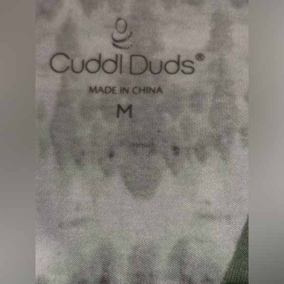 Cuddl Duds Caftan Crewneck Tie‎ Dye Dress Semi-Fit Loungewear Women M Cottonwear - Picture 3 of 7